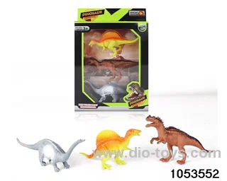 3pcs Dinosaur Set in window box