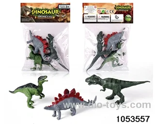 3pcs Dinosaur Set in PP bag with header