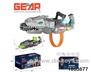 Electric gun with light and sound in color box