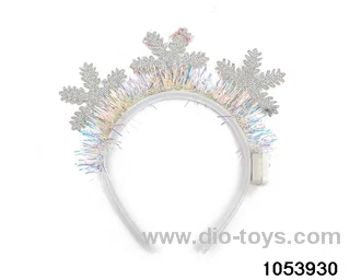 Christmas Hair Clip Headband（with light）in opp bag