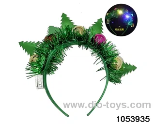 Christmas Hair Clip Headband（with light）in opp bag