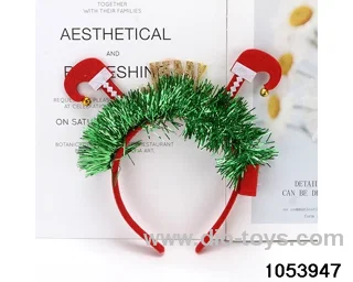 Christmas Hair Clip Headband（with light）in opp bag