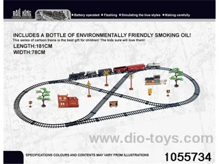 electric rail train with L/M in window box