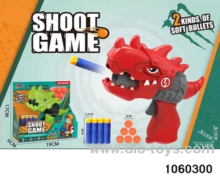 2-in-1 softball gun + ping-pong gun in display box