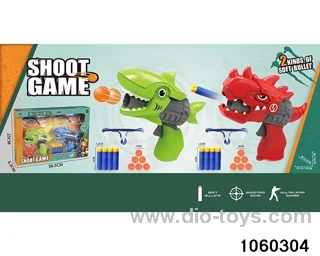 2-in-1 softball gun + ping-pong gun in window box