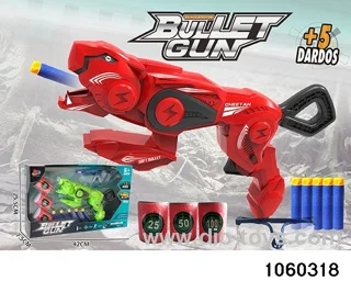 Softball gun set in window box