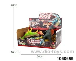 dinosaurs in display box