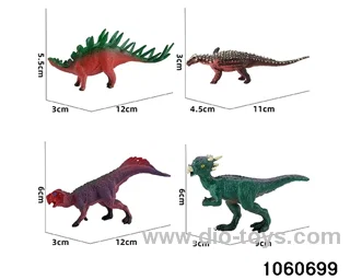 dinosaurs in 4pcs BAG