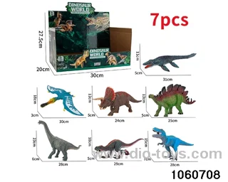 dinosaurs in display box
