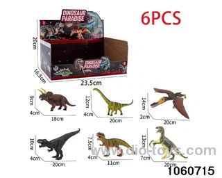 dinosaurs in display box