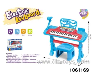 37-key electronic keyboard in window box