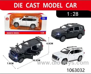 1:28 pull back alloy car with light/sound