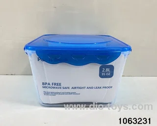 food container in Plastic film
