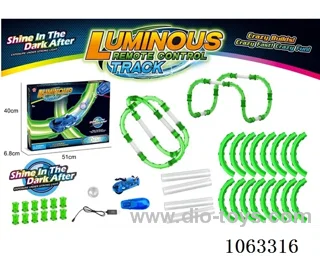 RC noctilucent rail car