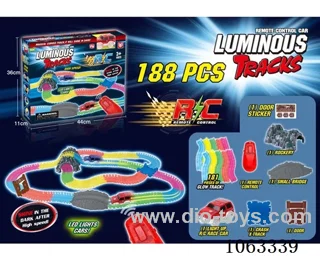 RC noctilucent rail car