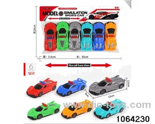 pull back car in PP bag with header