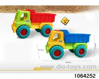 Skidding construction vehicle in PP bag with header