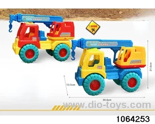 Skidding construction vehicle in PP bag with header