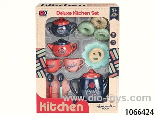 tea set in window box