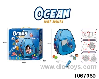tents set in color box