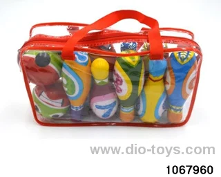 PU Bowling in PVC hang bag