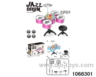 Electroplated 5-drum set (with chair and light) in color box