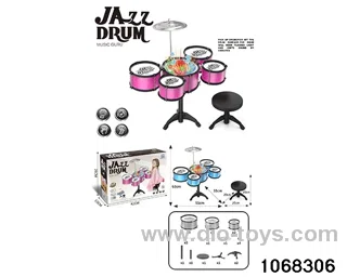 Non-plated 5-drum set (with chair and light) in color box