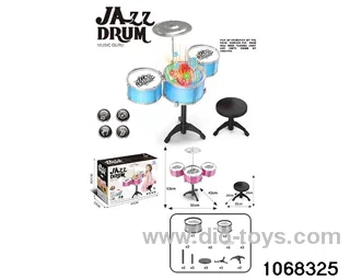 Electroplated 3-Drum Set (with light and chair) in color box