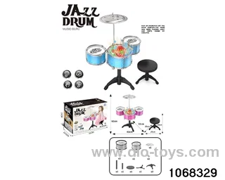 Electroplated 3-Drum Set (with light and chair) in color box