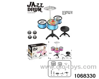 Non-plated 3-Drum Set (with light and chair) in color box