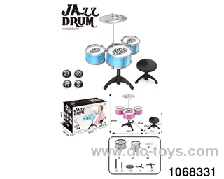 Electroplated 3-Drum Set (no light with chair) in color box