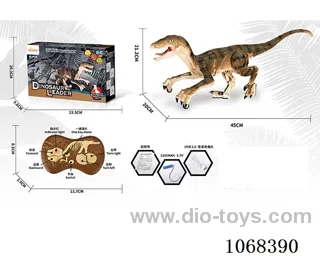 2.4G 5ch rc dinosaur with light/sound