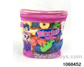 50pcs building blocks in PVC hang bag