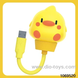 Cute Duck Voice Control Night Light in color box