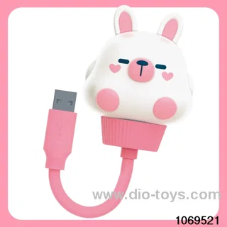 Cute Rabbit Sound Control Night Light in color box