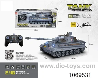 2.4G rc tank W L/M included battery