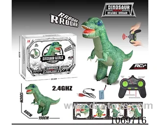 Pneumatic remote-controlled dinosaur