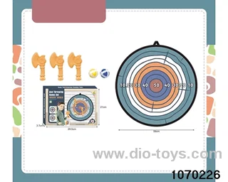 Interactive Axe Flying Target Set in color box
