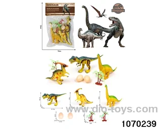 Dinosaur Set in PP bag with header
