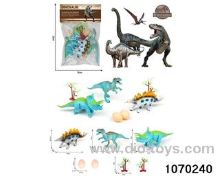 Dinosaur Set in PP bag with header