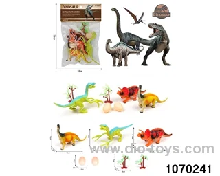 Dinosaur Set in PP bag with header