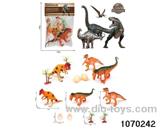 Dinosaur Set in PP bag with header