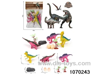Dinosaur Set in PP bag with header