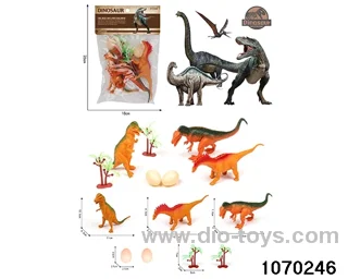 Dinosaur Set in PP bag with header