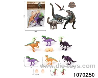 Dinosaur Set in PP bag with header