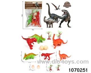 Dinosaur Set in PP bag with header