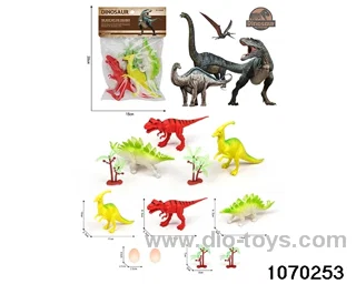 Dinosaur Set in PP bag with header