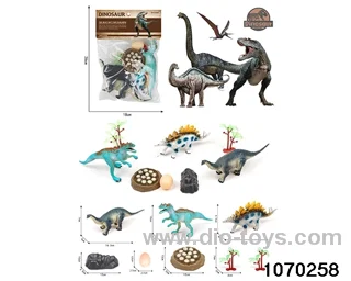 Dinosaur Set in PP bag with header