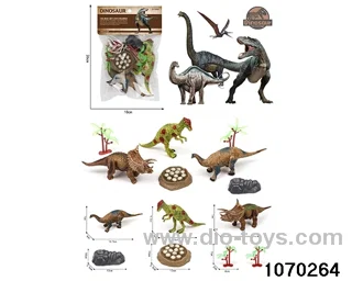 Dinosaur Set in PP bag with header