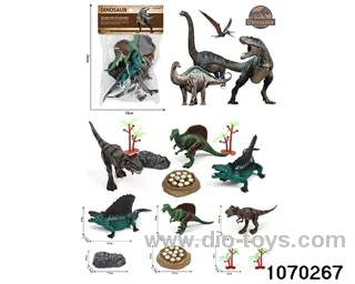 Dinosaur Set in PP bag with header